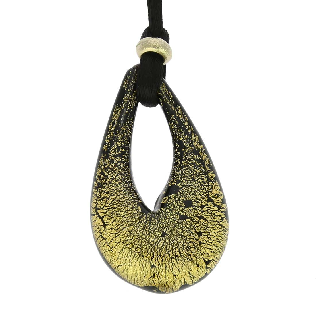 Glass Of Venice Murano Glass Gemma Necklace - Black