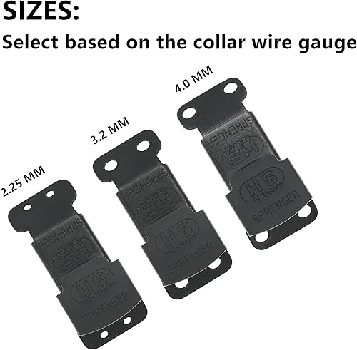 Miniatura 6 de Herm Sprenger - Hebilla de acero inoxidable color negro, cierre de liberación rápida para collar de entrenamiento de perros pequeños, medianos y