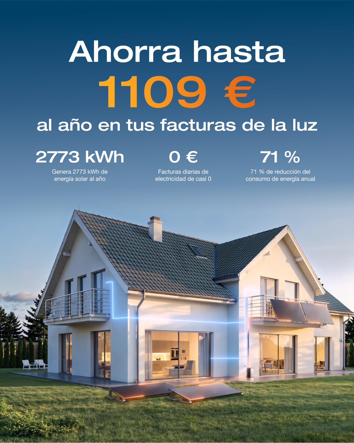 EF EcoFlow Stream Ultra batería de 1,92 kWh para Kit Solar, Entrada Solar de 2800 W 4 MPPT, Dos Puertos de CA 2300 W, microinversor de 600/800 W, Ampliable a 11,52 kWh, Control Inteligente con IA