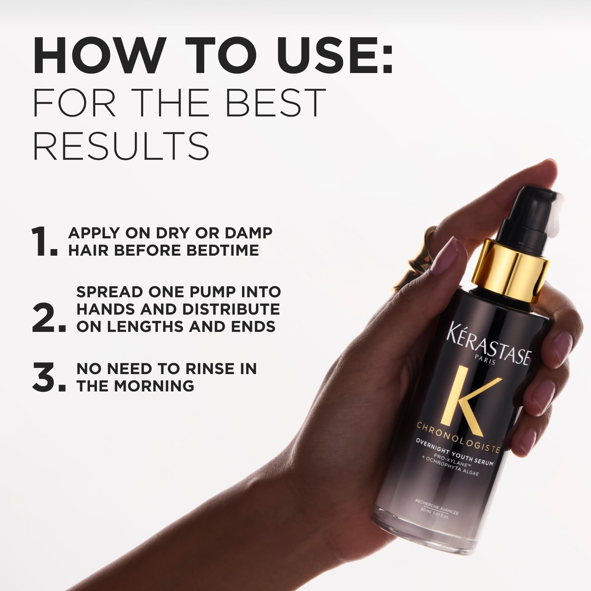 Kérastase Chronologiste Overnight Youth Serum for Aging Hair, Travel Size