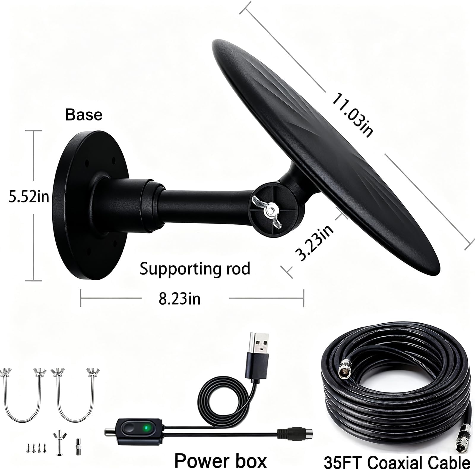 Antenne TV Exterieure Puissante HD 4K
