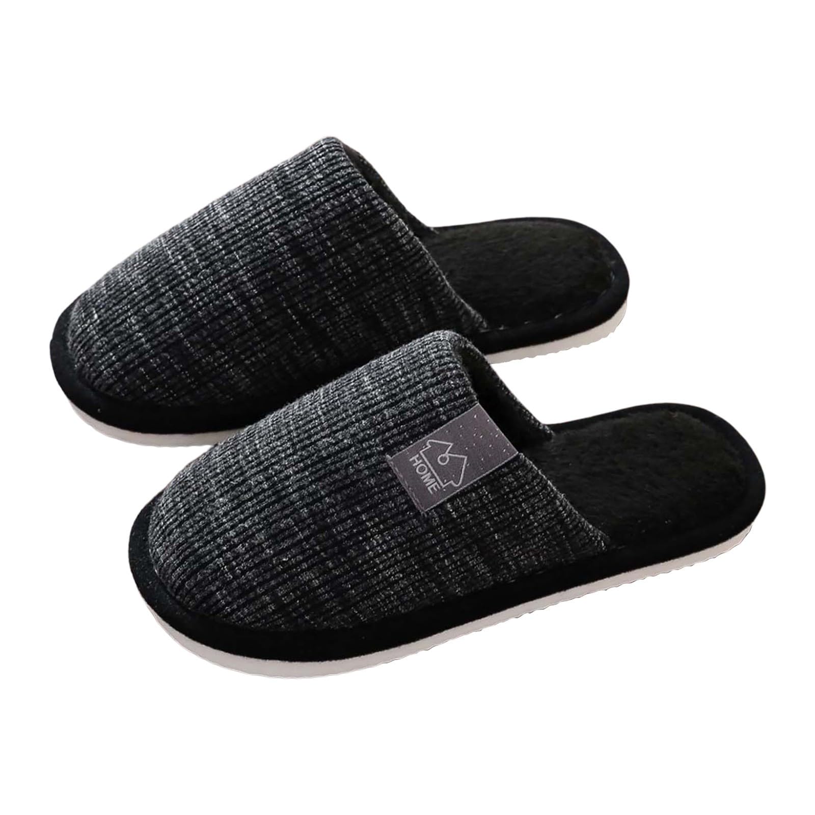 Mens Warm Comfortable Slippers Soft Indoor Outdoor Slide Shoes For Home Relaxation Winter Fall Casual Footwear