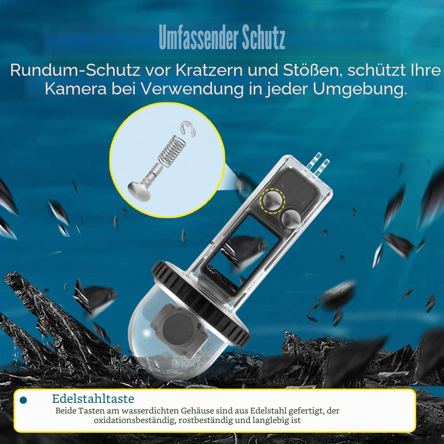 Osmo Pocket 3 40M/131FT Unterwasser Tauchen Tasche Schutzhülle Kompatibel für DJI Osmo Pocket 3 Wasserdichtes Zubehör