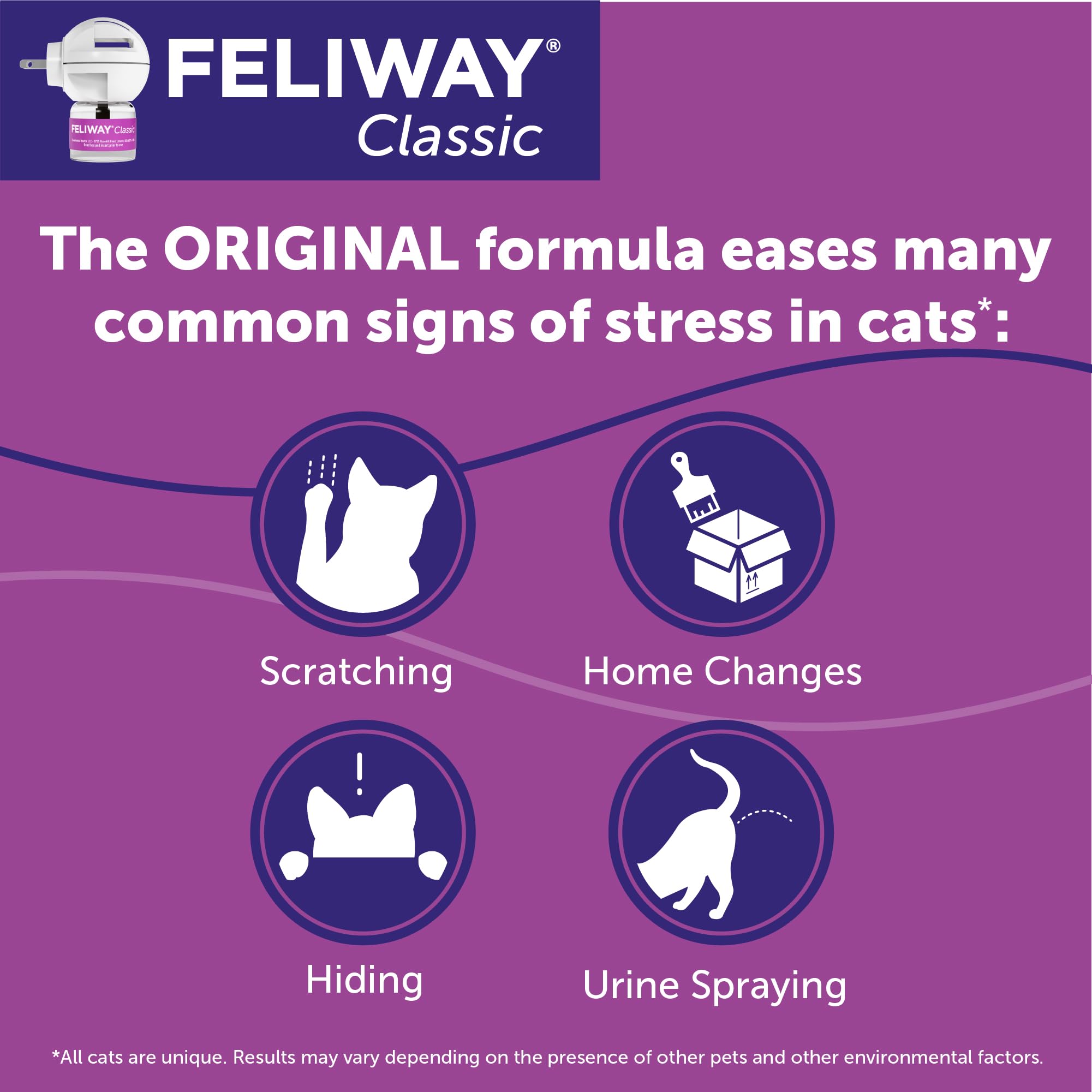 FELIWAY Classic 3 x 30 Day Cat Calming Refills for Pheromone Diffuser & Happy Snack Delicious Calming cat Treats (12-ct Chicken Flavor) - image 2