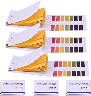 6 Packs of PH Test Strips, 480 Pieces PH Strips Tester Litmus Paper ph Test Strips Litmus Paper Saliva ph Test Strips for Water Soil Drinks Vinegar Saliva Urine Cosmetic Solutions Soap hydroponics