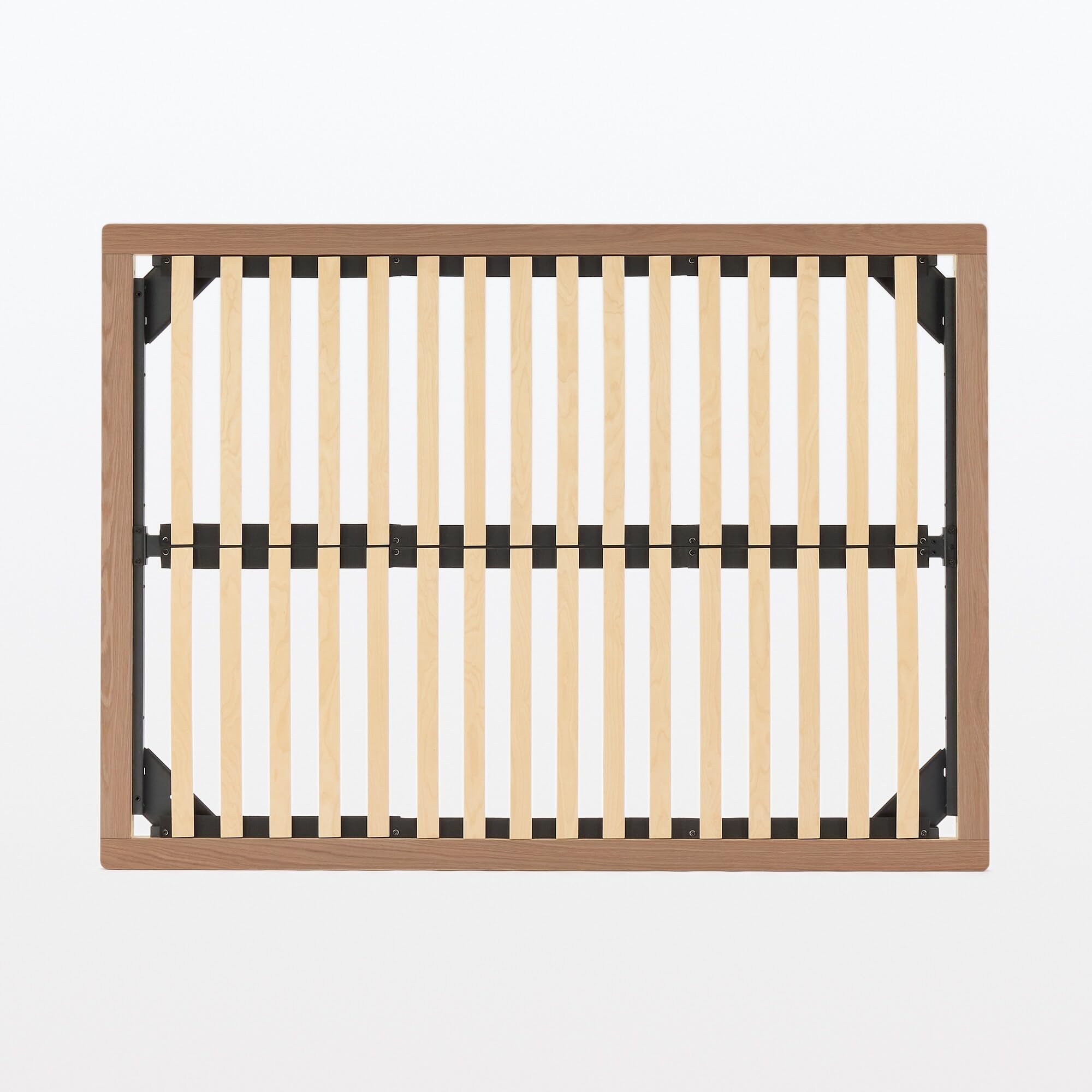 Amazon｜無印良品 木製ベッドフレーム セミダブルサイズ 幅123×奥行202 