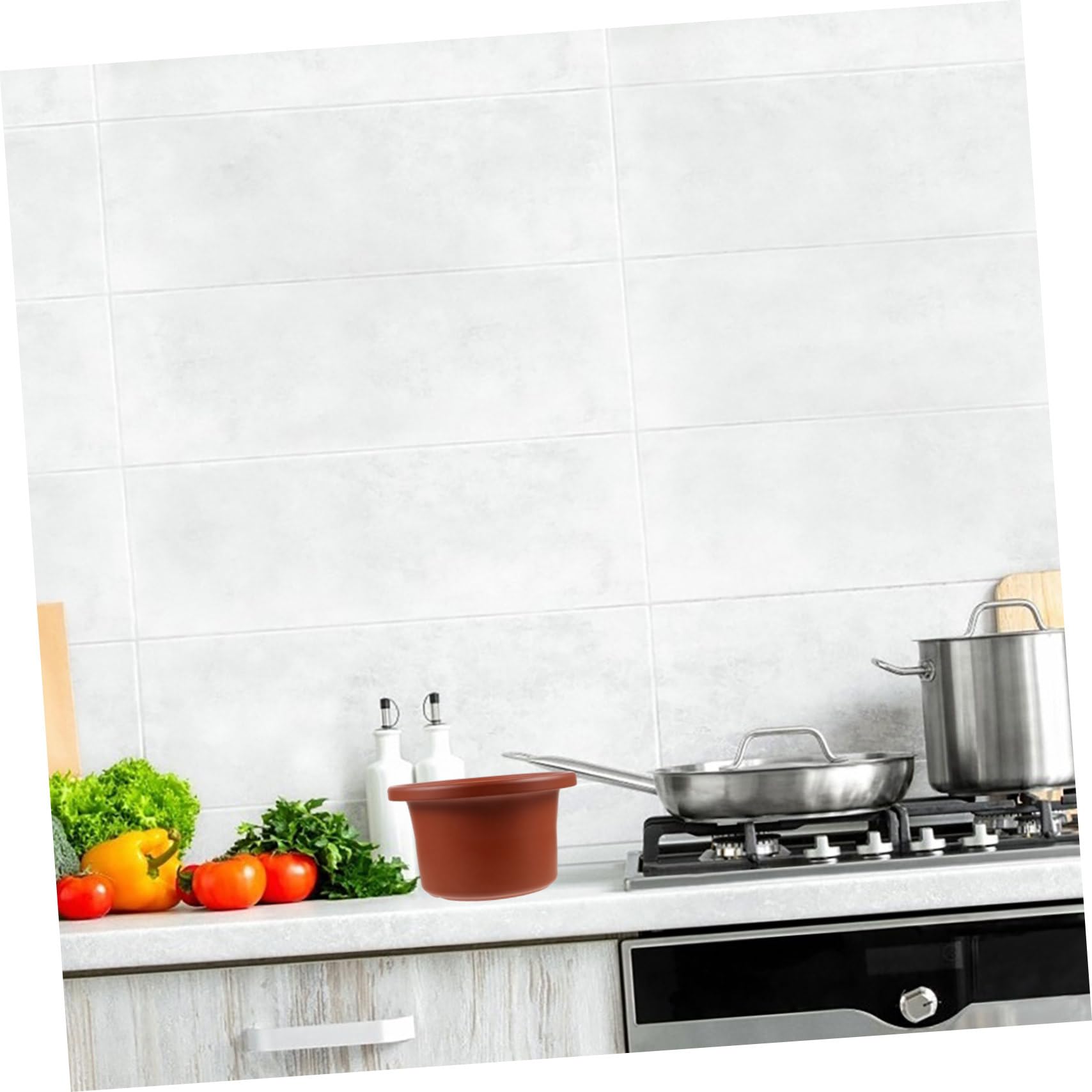 Cabilock Slow Cooker Ceramic Insert Liner for Versatile Cooking for Soup Porridge and Meat Stews High-temperature Resistant Reusable Stock Pot Accessory