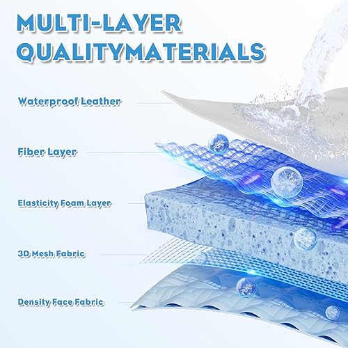 Miniatura 3 de Mesa de masaje estacionaria con espuma viscoelástica, mesa de tatuaje de masaje con altura ajustable, cama facial para esteticista, piel sintética,