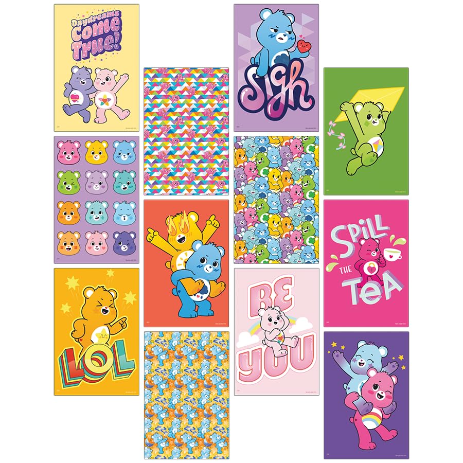 Trends International Care Bears: Unlock the Magic 12-Pack Poster Collage Poster Collage 12 Pack