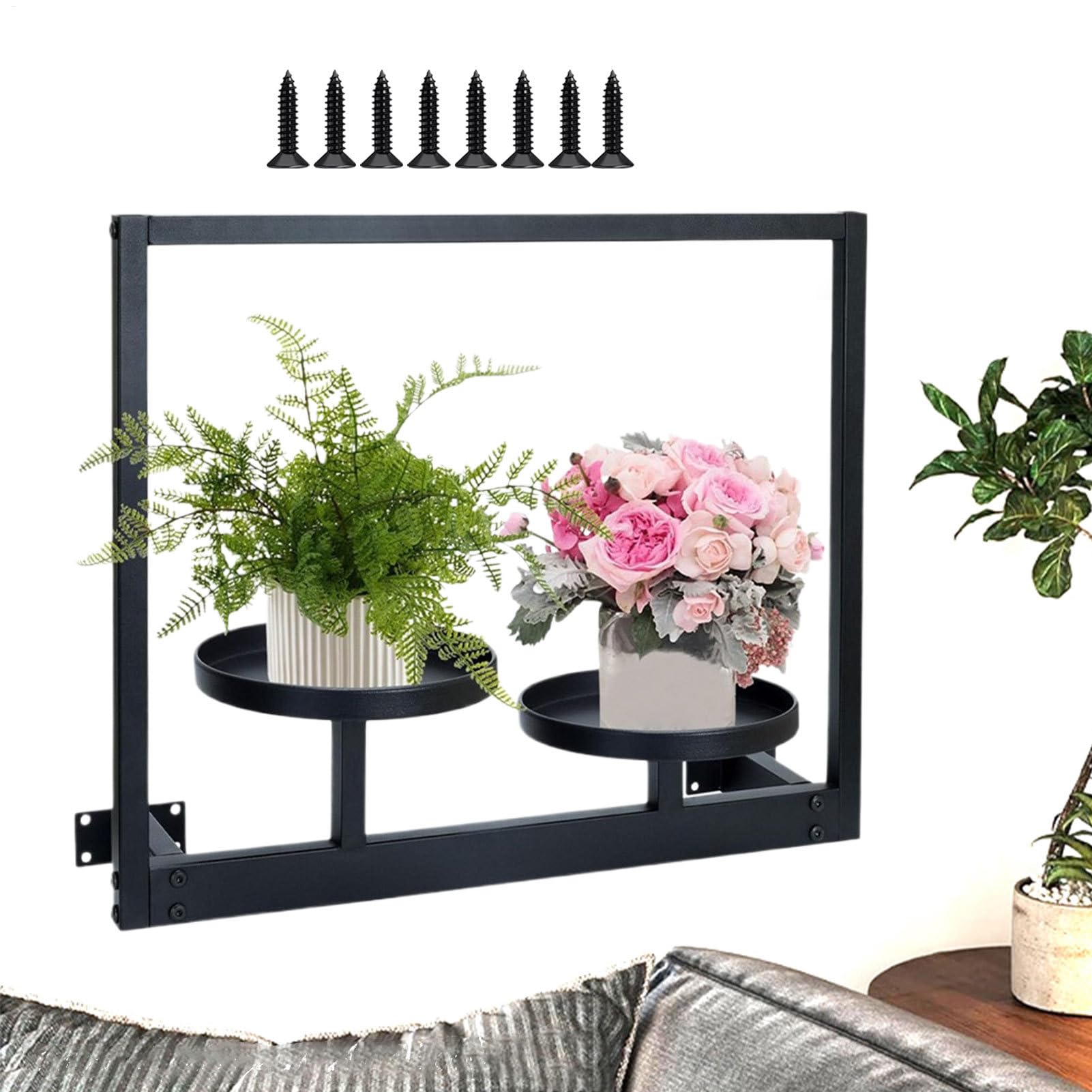 Étagères flottantes pour plantes : fixez votre support mural pour pot de fleurs
