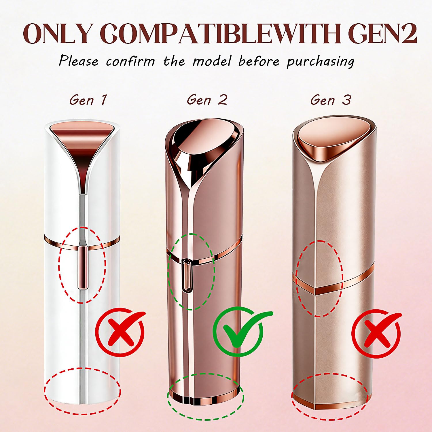 業務用美容機器用 交換ヘッド 6号 ２個 Amazon.co.jp: Gen 2 交換用ヘッド 完璧なフェイシャルヘアリムーバー