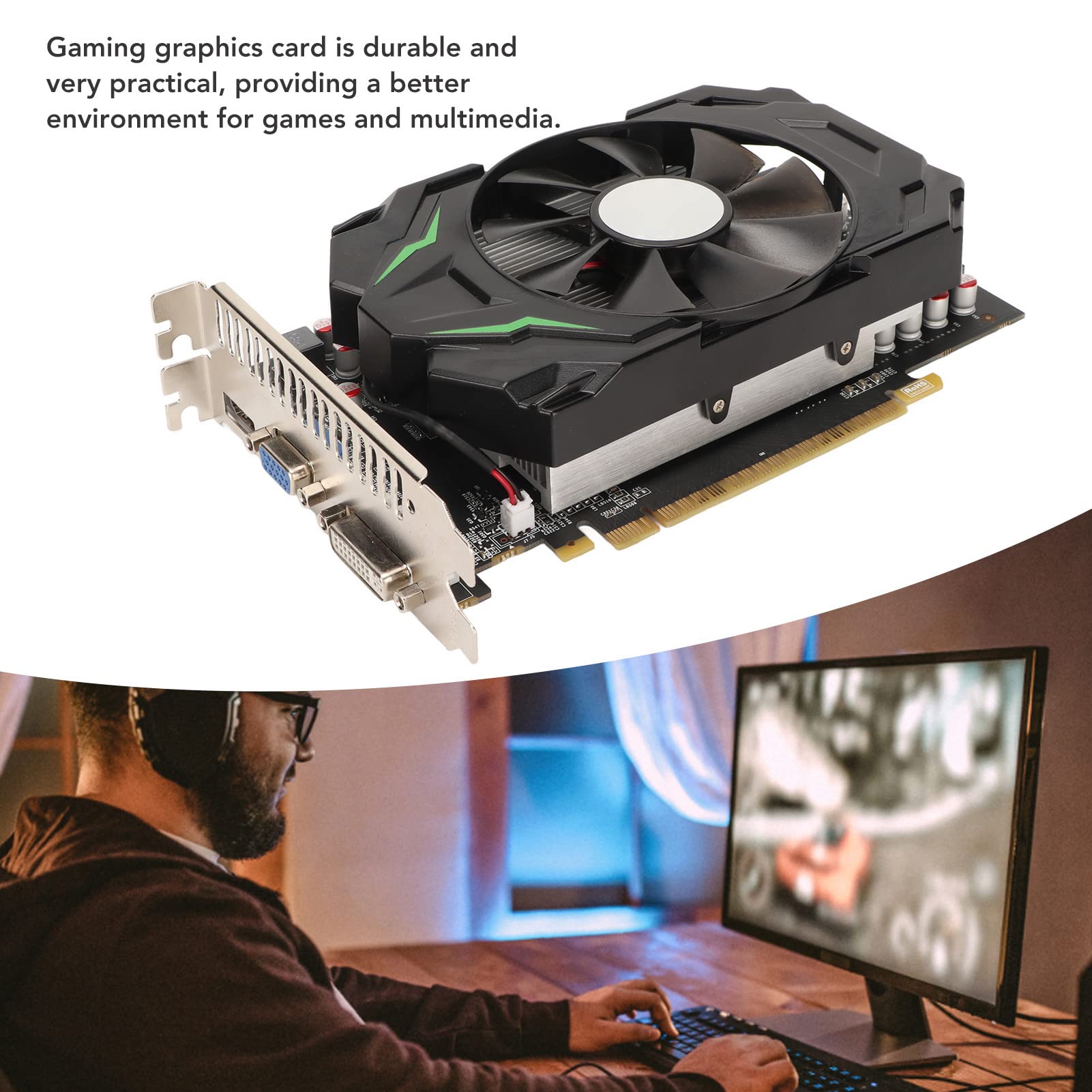 Scheda Grafica a 128 bit per Giochi Mainstream, Scheda Grafica 2G GTS450, Prestazioni Stabili, Scheda Grafica per Giochi GDDR5 a Basso Rumore, Scelta Ideale per Gli Appassionati di Giochi