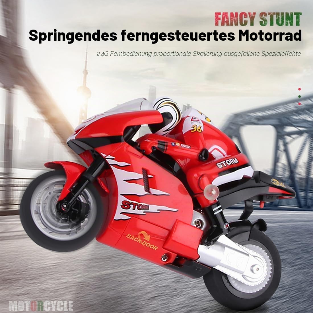 NULA 1/12 Mini RC Motorrad für Erwachsene, 2,4G Vollproportionales Drift-Bike mit Gyro, Hochgeschwindigkeits-RC Motorrad-Rennfahrzeugmodell, Geschenk für Hobby Einsteiger