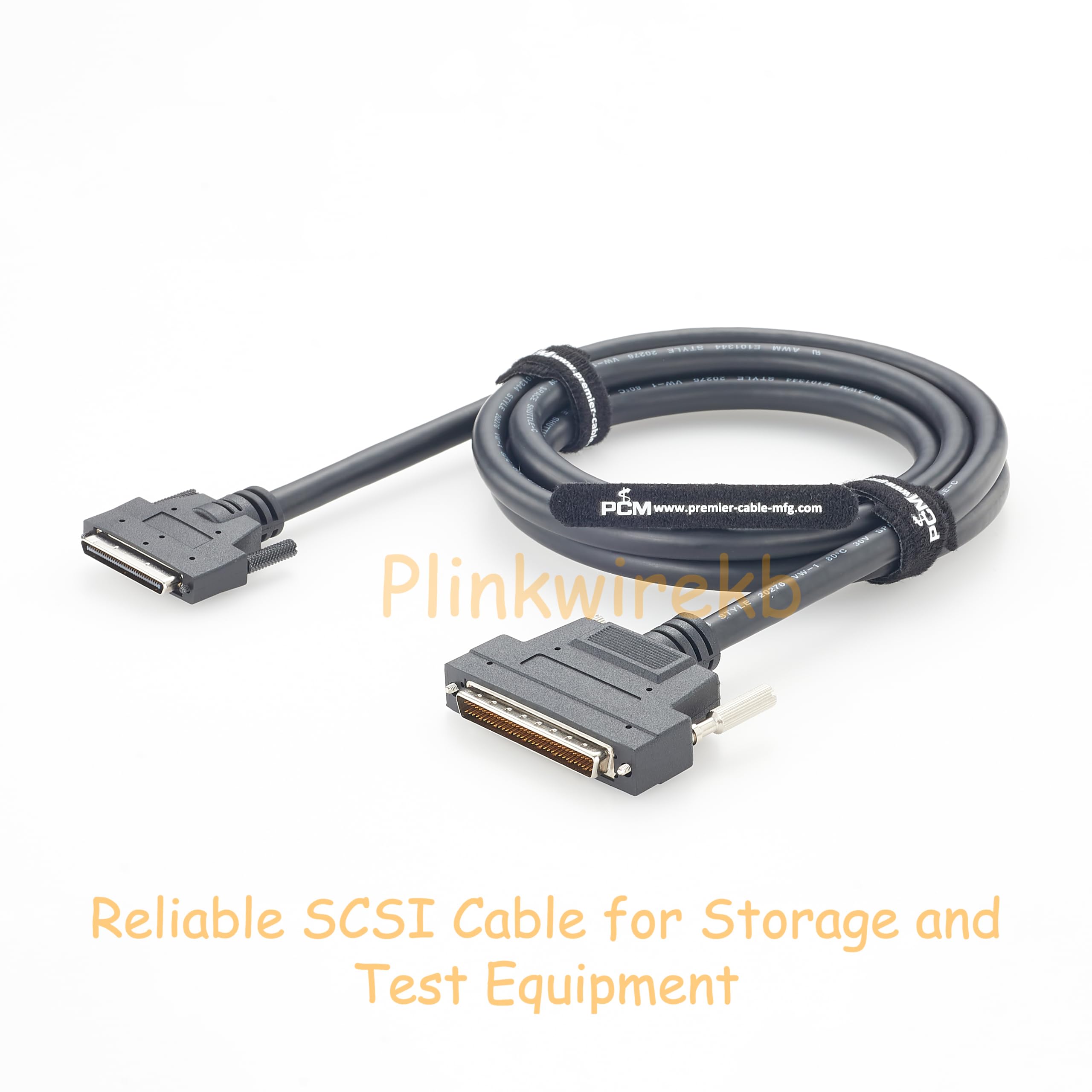 VHDCI Câble SCSI 68 broches vers HPDB 68 broches 2 m Câble de données blindé mâle vers mâle 30 AWG 34P pour PC industriel et appareils de stockage