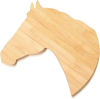 Horse Shaped Bamboo Charcuterie Board for Kitchen Wood Cutting Board Wal...