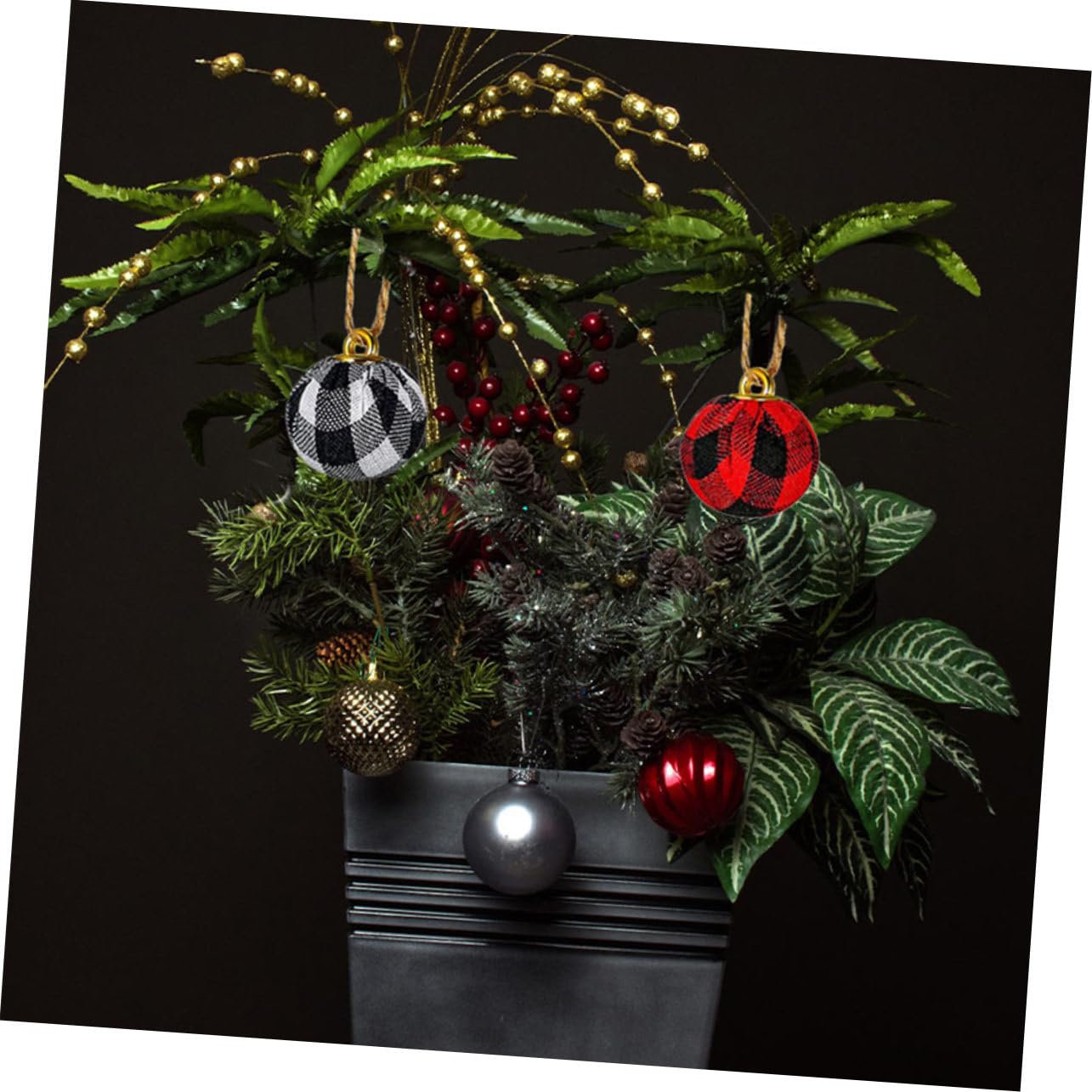 Ciieeo Juego De 3 Adornos Navideños Elegantes para Árbol De Navidad 36 Unidades