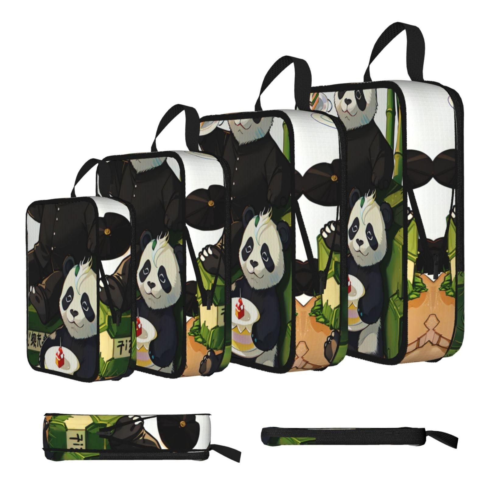 pandas of Father and son Compression Packing Cubes 4 Piece Set