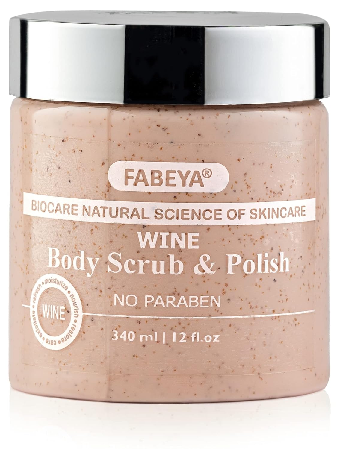 Buy Fabeya Wine Body Scrub And Polish, No Paraben, 340 ml Online at Low