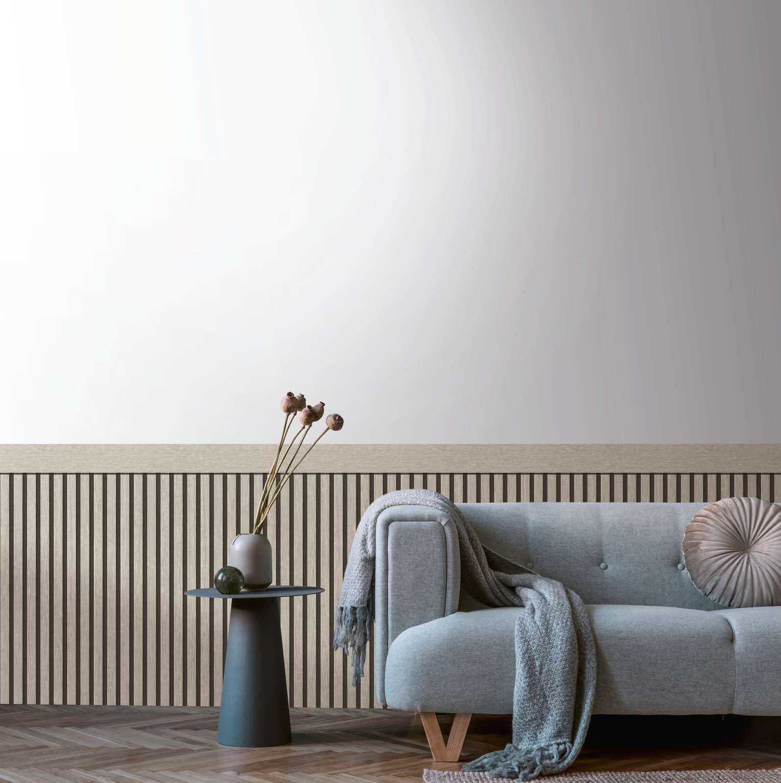BOISERIE A ROTOLO LAMELLI ROVERE IN TNT STILE UNICO E MODERNO, QUALITA' INDISCUSSA MISURA ROTOLO ALTEZZA 1,06X5 METRI! (2-44793)
