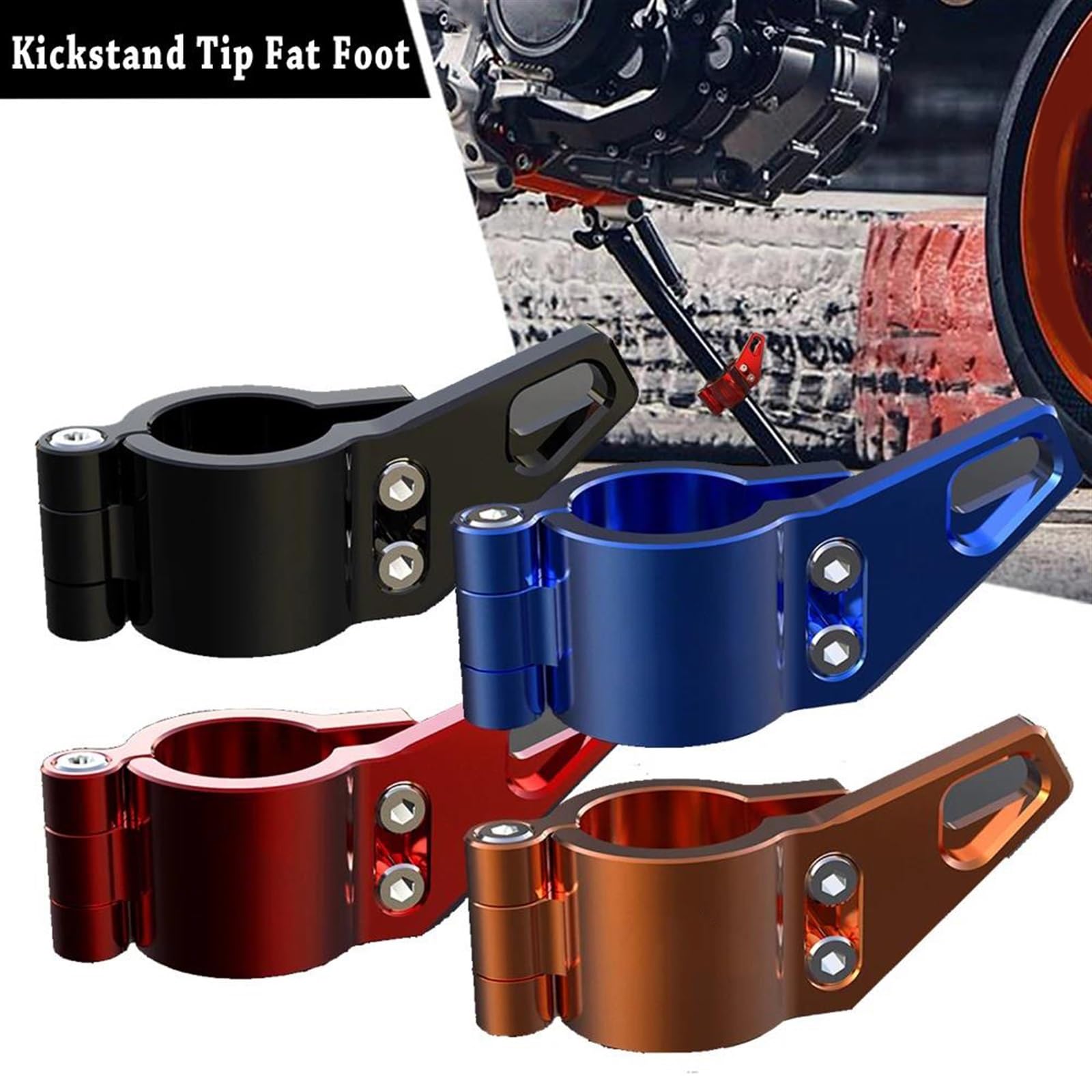 Amazon.co.jp: オートバイキックスタンド先端脂肪足サイドスタンド
