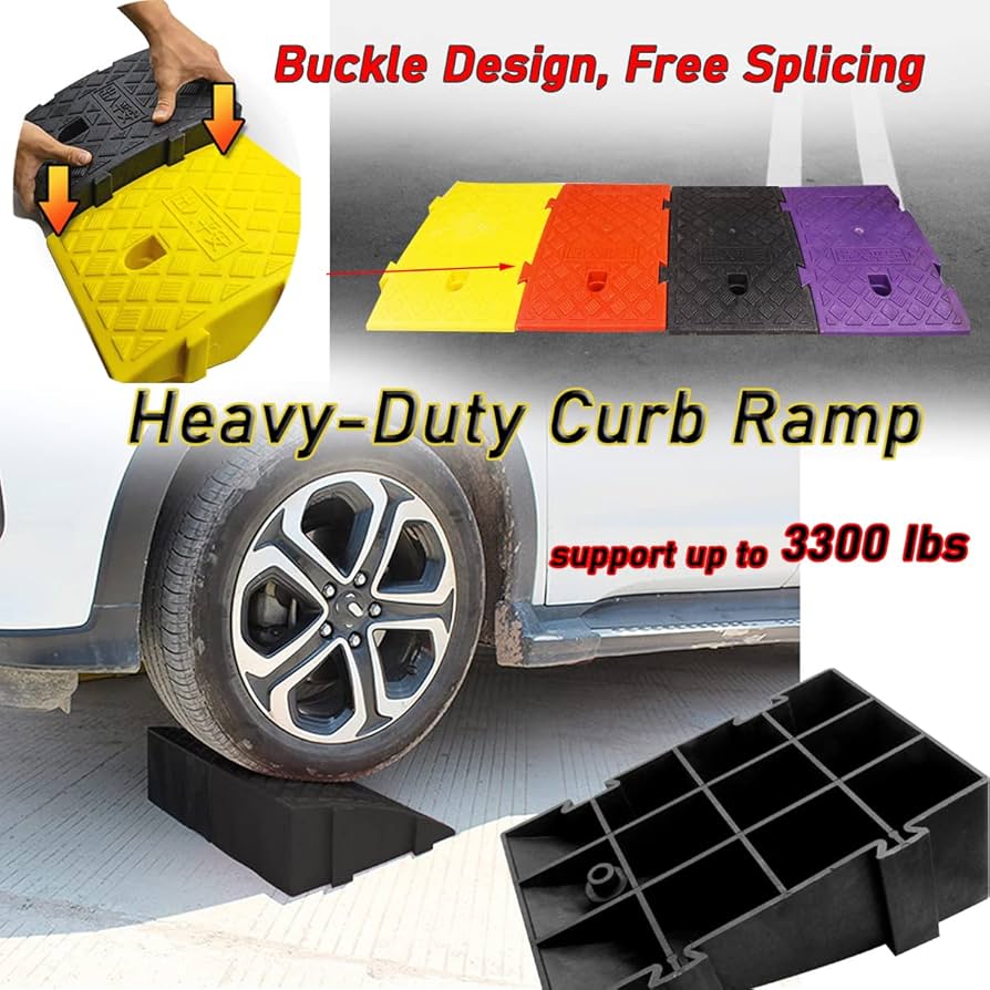 レッド　ライティング　フード プラスチック製ドライブウェイカーブランプ、ポータブル軽量敷居