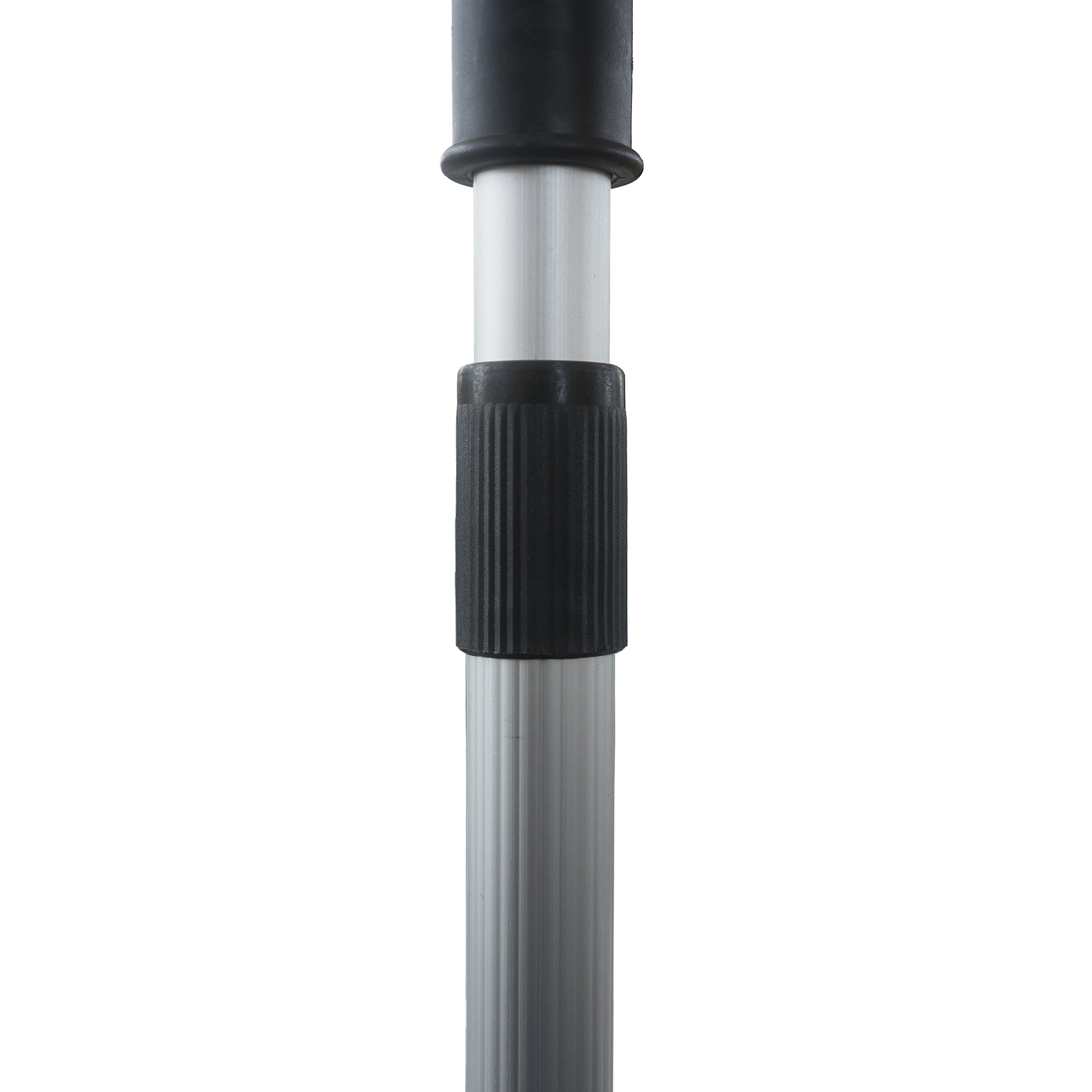 AWN Bootshaken teleskopierbar 1,17–2 m, schwimmfähig, aus eloxiertem Aluminium, Rutschfester Griff, robuster Nylon-Haken, leicht & stabil, Anlegehilfe & Bootszubehör