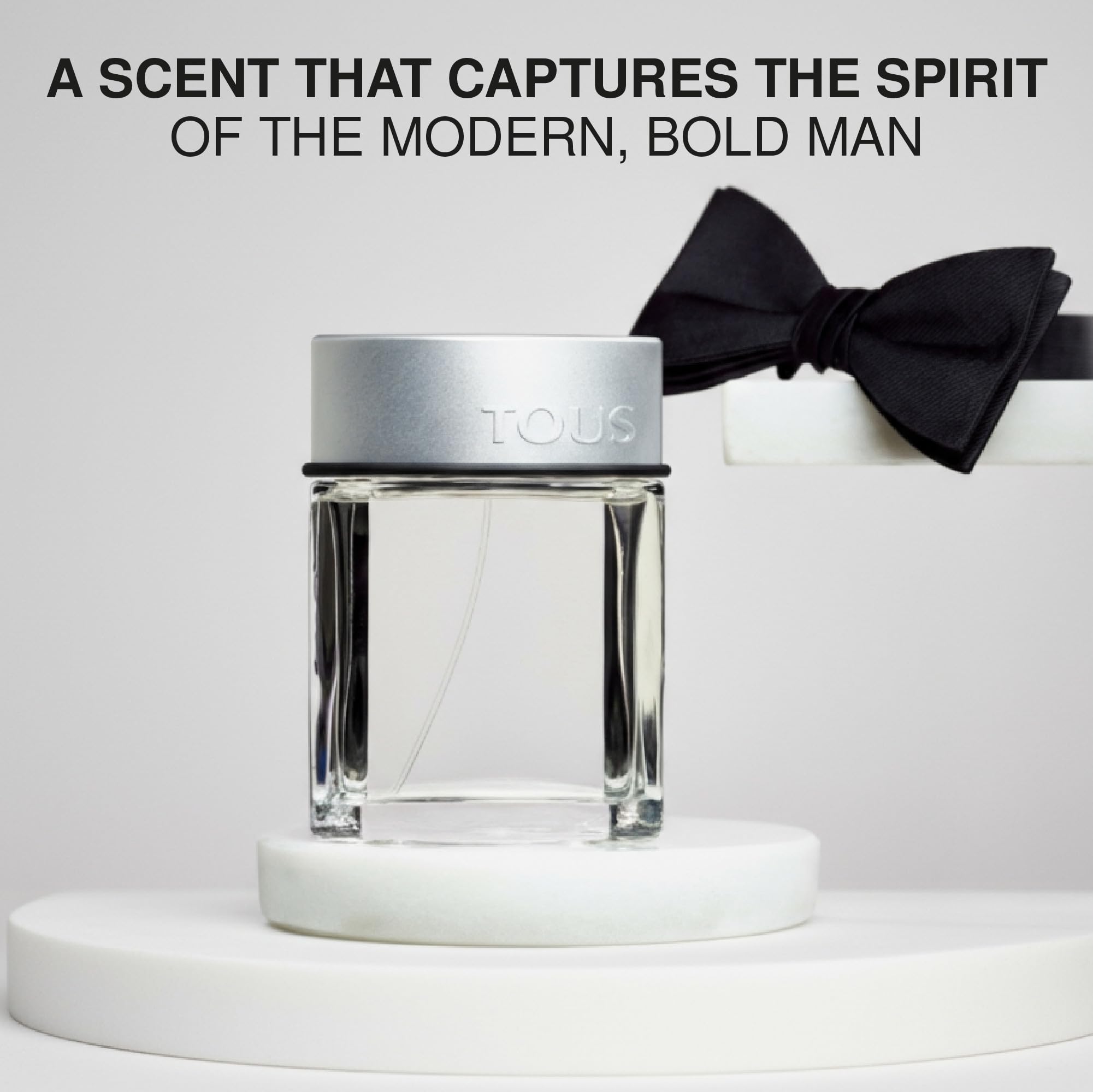 TOUS Eau De Toilette For Men, Elegant Fruity Woody Perfume for Man with Notes of Sage, White Musk, Cedarwood, and Sandalwood. Long-Lasting Fragrance for Daily Wear, 3.4 Fl Oz