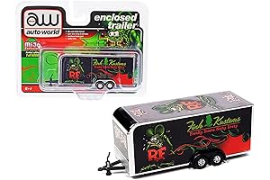 Autoworld CP7894: 1/64 Scale Rat Fink 4-Wheel Enclosed Car Trailer