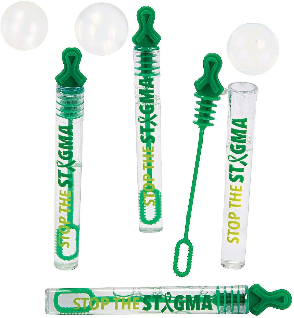 Mental Health Awareness Bubble Tubes - Set of 24
