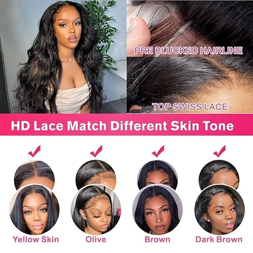 Miniatura 147 de Aaliweya 99J Burgundy Lace Front Wig Human Hair 13X4 Body Wave Hd Lace Frontal Wig for Women 180 Density Glueless Wig Pre Plucked With Baby Hair