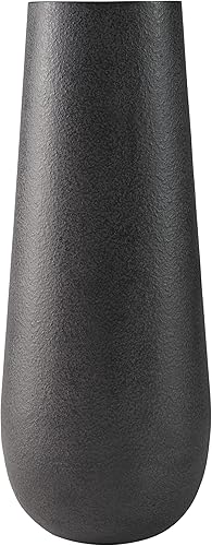 Signature Design by Ashley Fynn - Jarrón de metal contemporáneo de 17 pulgadas, color marrón antiguo