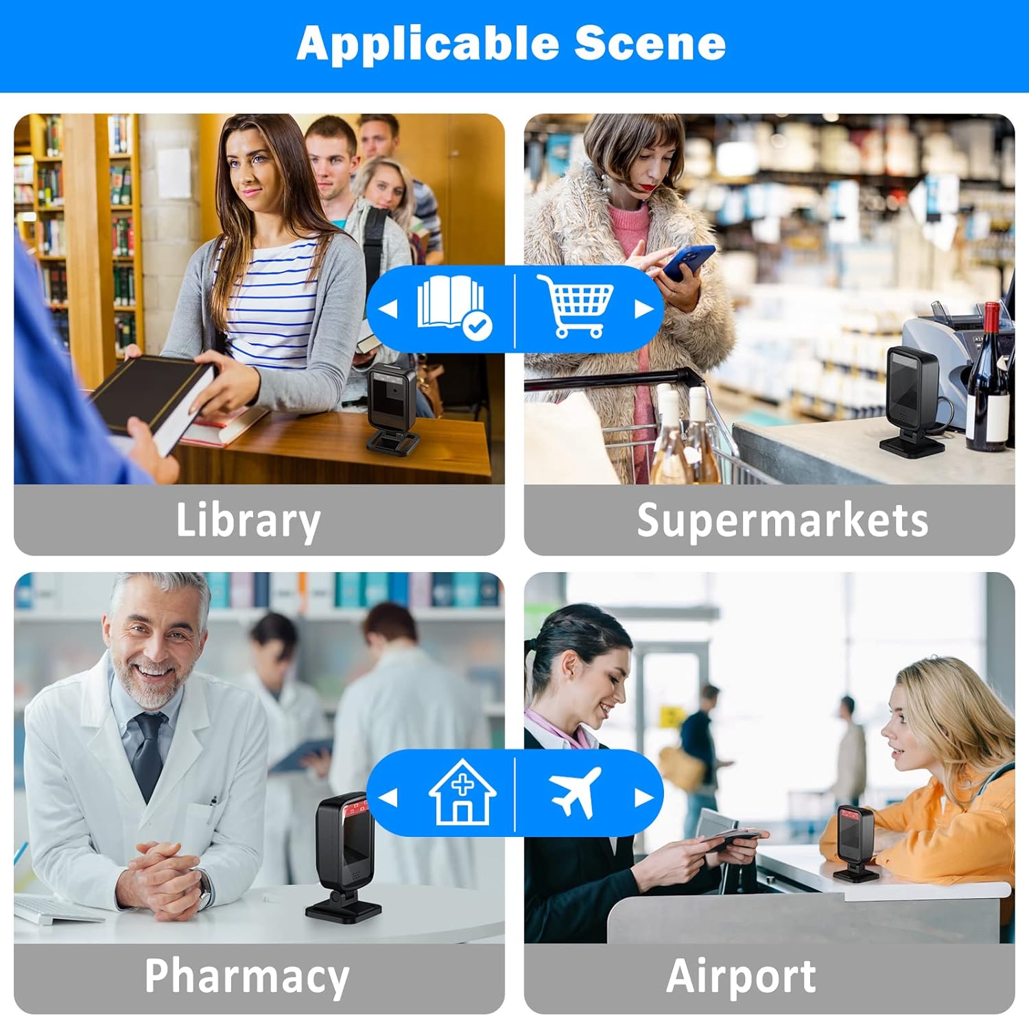Applicable scenes for barcode scanner
