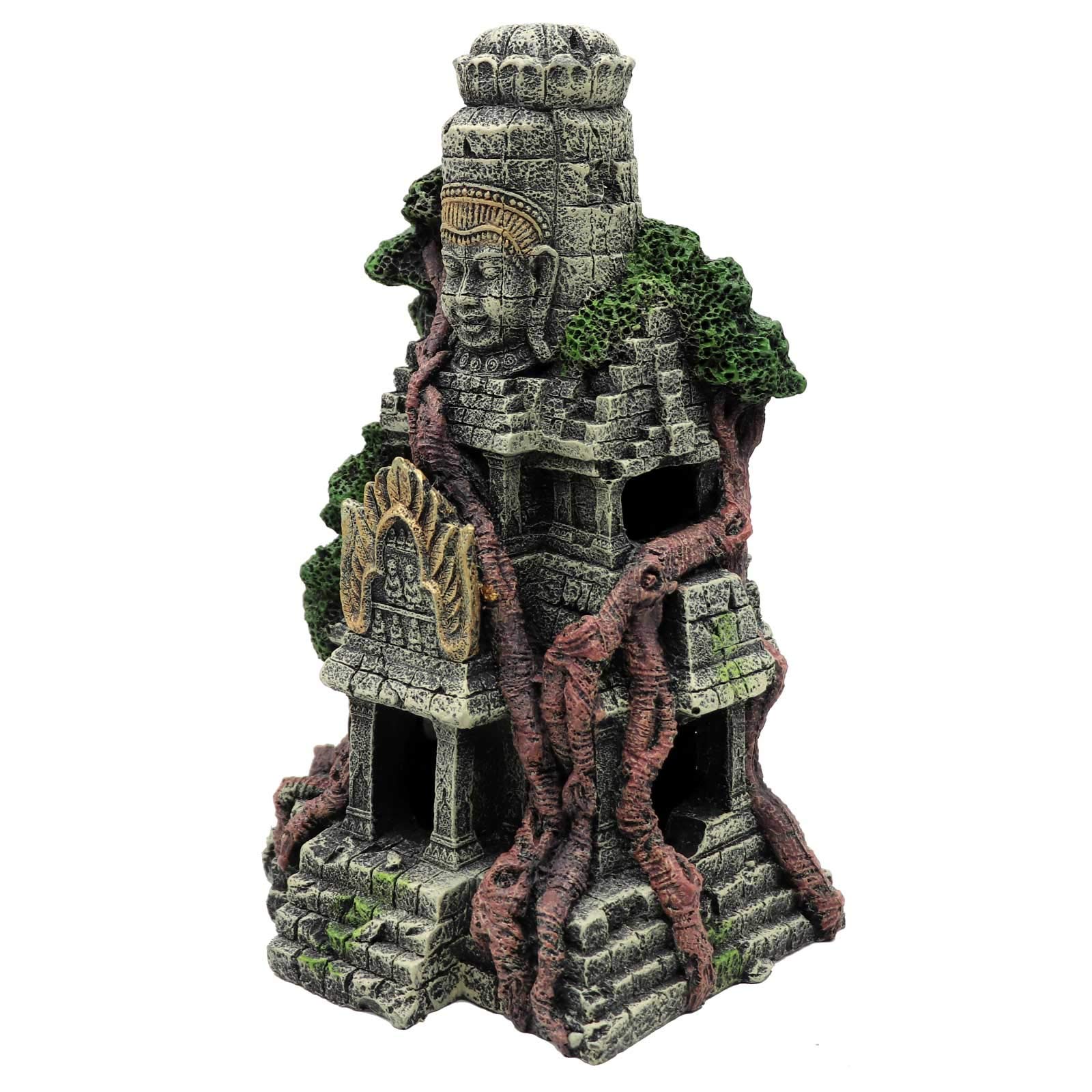 Decoracion Acuario Estatua De Buda Decoración Acuario Escondidos Cueva, ​Adornos para Acuario Decoracion Piedras 27 X 15 X 9.3 CM