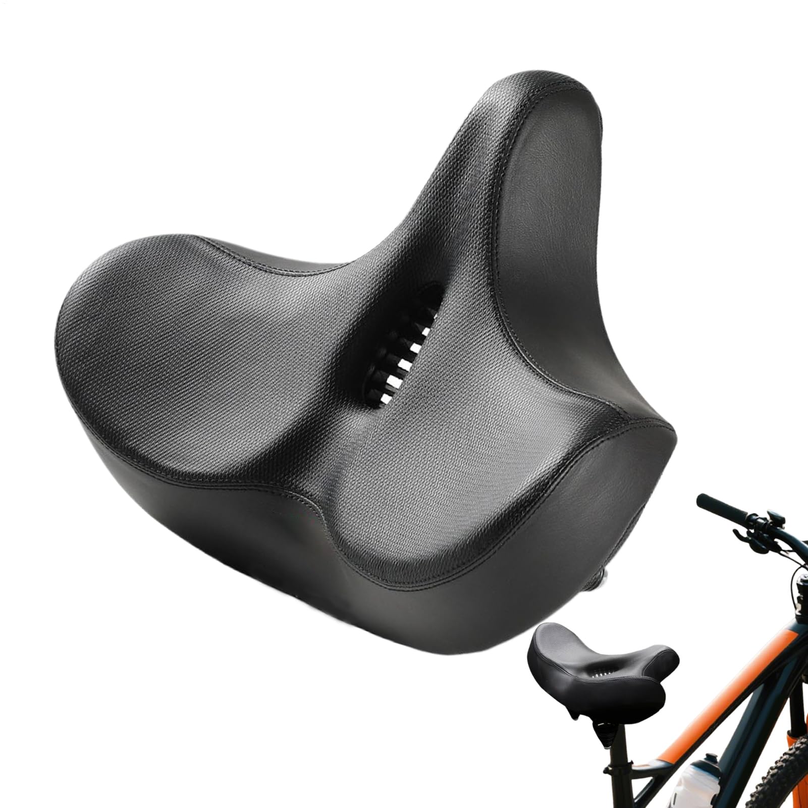 Bike Saddle – amortyzująca wstrząsy poduszka z wodoodporną osłoną dla mężczyzn i kobiet, wymienna poduszka na drogę, do góry, na wycieczkę, zajęcia, skuter, jazdę na rowerze, przygody w podróży