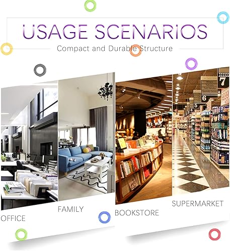 Miniatura 7 de Swpeet Juego de 306 ojales de metal de 10 colores de 316 pulgadas con herramientas de instalación, alicates perforadores y mazo suave con 100 ojales