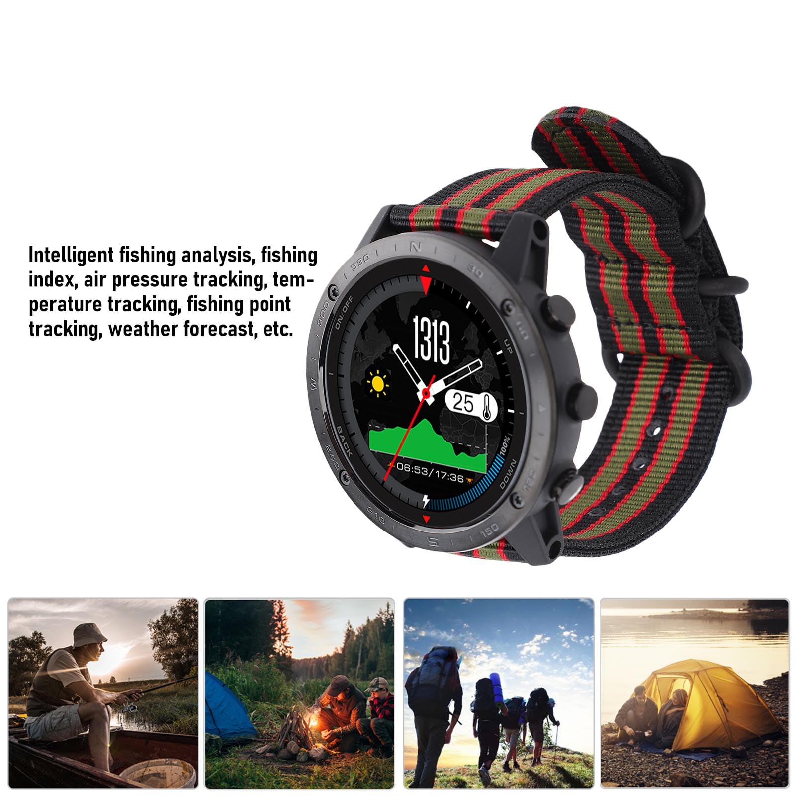 Sonew Orologio Sportivo 50M Impermeabile per Nuoto e Tuffi, Display HD da