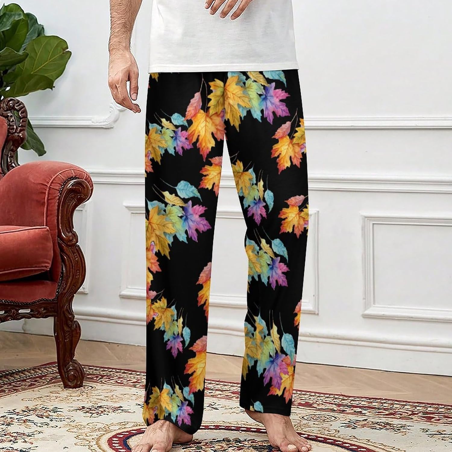 Autumn Leaves Women's Pajama Pants for Men Comfy Pjs Bottoms Loungewear Home Sleep Yoga Pant