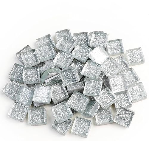 Azulejos de mosaico, azulejos de vidrio, piezas de vidrio de mosaico de cristal brillante cuadrado a granel para decoración del hogar o manualidades disponible en Yaxa Venezuela