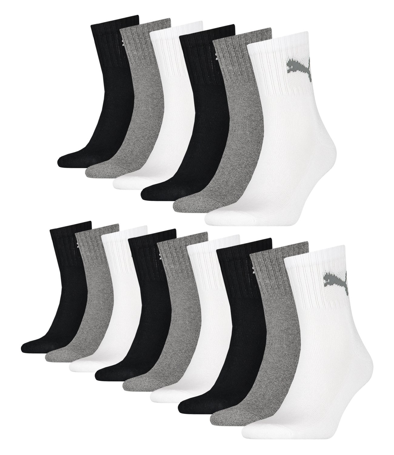 15 pair Puma Sport Socken Short Crew Tennis Socks Gr. 35 - 49 Unisex
