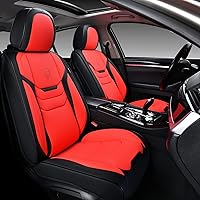 Vista 2 de Coverado Juego completo de fundas de asiento, fundas universales de asiento de 5 asientos para automóviles, cojines de asiento de automóvil