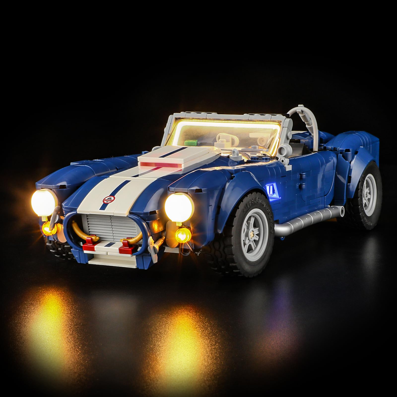 BRIKSMAX 2.0 Light Kit for Lego-Shelby Cobra 427 S/C -Innovative Led Lighting Compatible with Lego Icons 10357 - Not Included Model Set