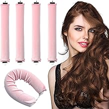 4 Pieces Heatless Hair Curler Waves & Curlers Overnight Large Curlers for All Hair Types