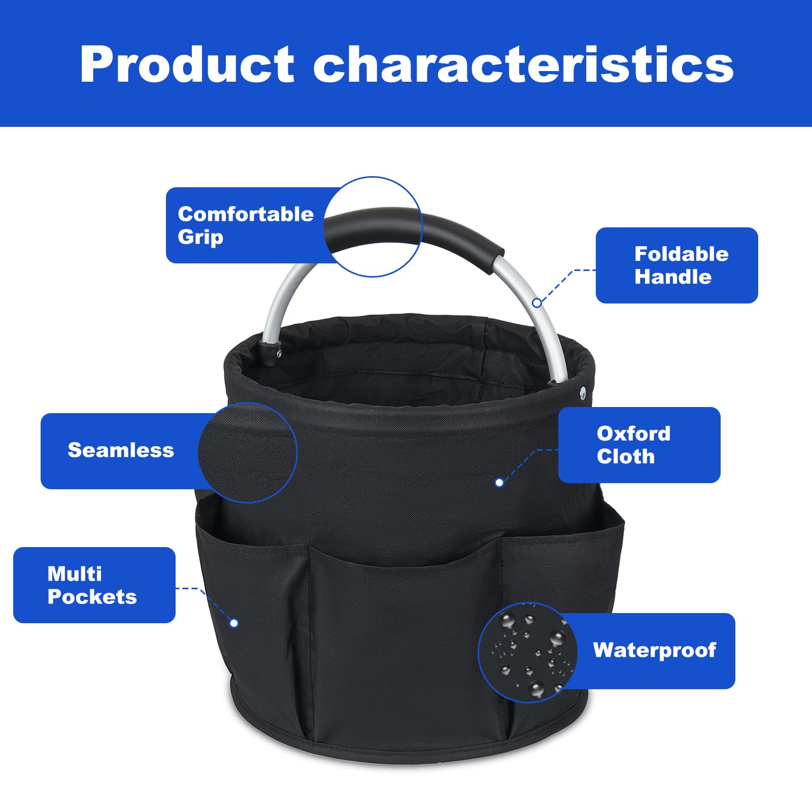 Jaffzora Cleaning Bucket Organiser Caddy - Image 4
