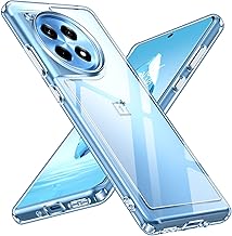 ivoler Never Yellowing Clear Case for Oneplus 12R, Military Protection, Shockproof, Scratch-Resistant, Transparent Protective Case, Thin Transparent Mobile Phone Case Cover