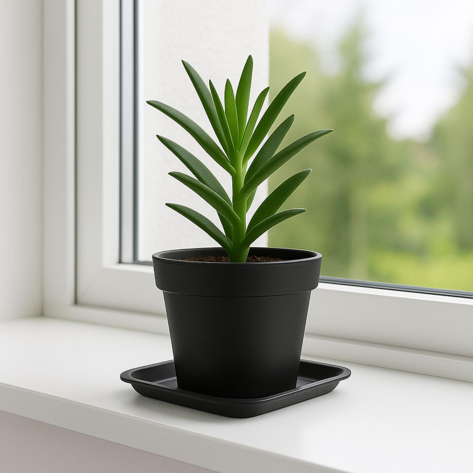 3 Stück Blumentopf-Untersetzer Rechteckig – Langlebig, Für Drinnen & Draußen, Saftig Praktisch!