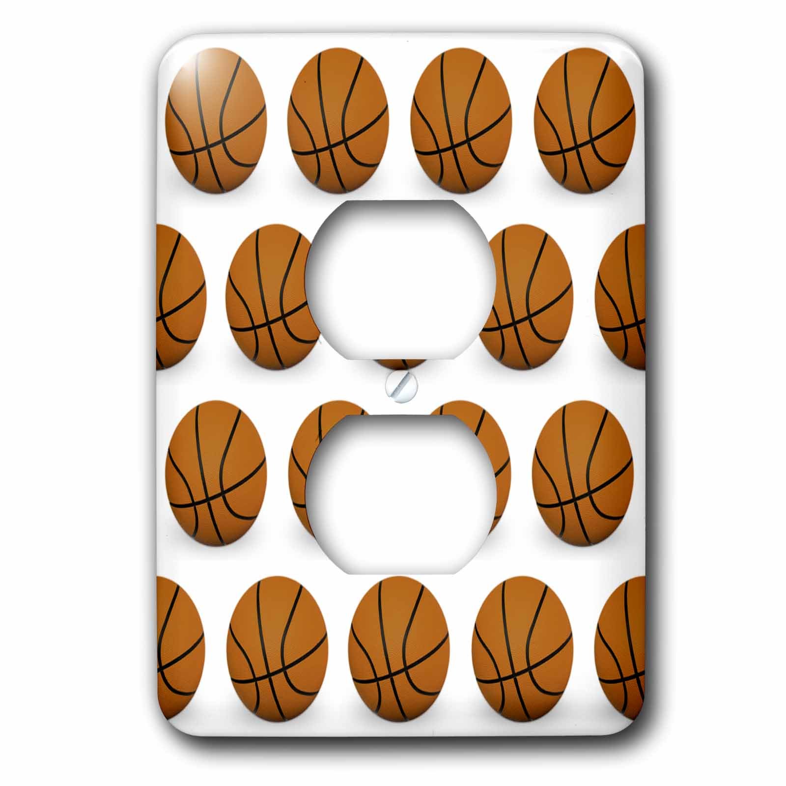 Basketball Housse de sortie 3dRose LSP_50428_6 pour plaque d'interrupteur