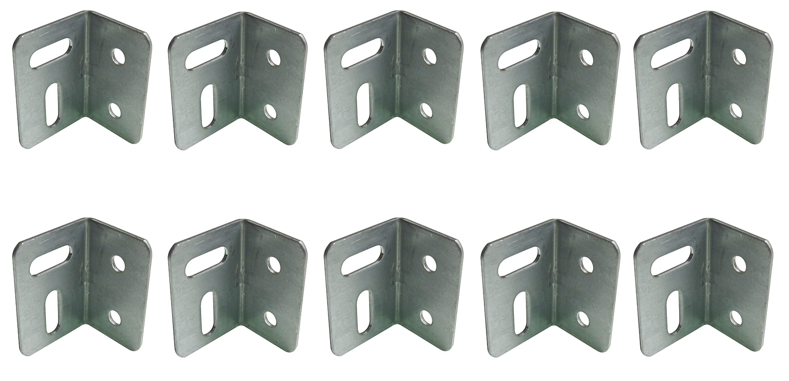Solmer Ltd Zinc Plated 10 Pcs X Stretcher Plates Galvanised Finish 38 X 26.5 X 26.5Mm 290.08.961