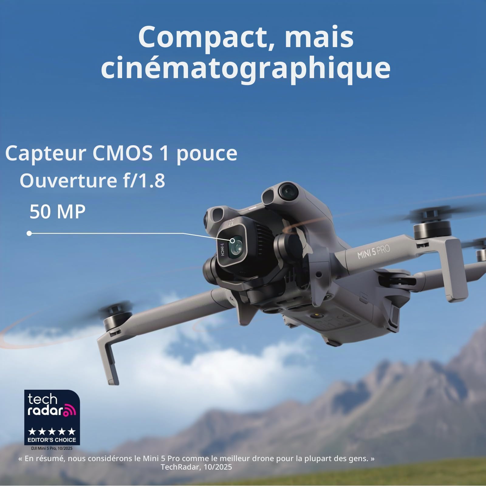 DJI Mini 5 Pro Fly More Combo avec radiocommande DJI RC 2