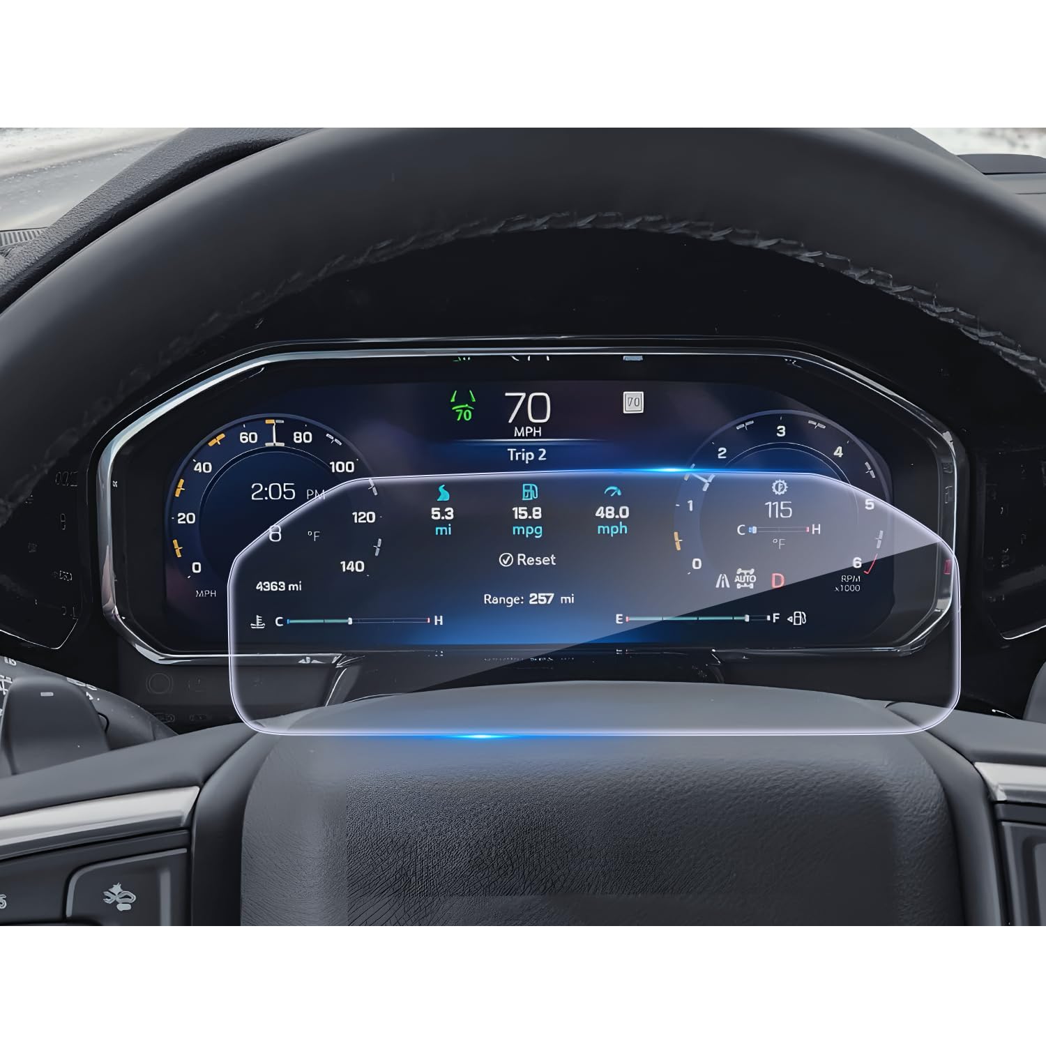 CDEFG for 2026 Chevy Silverado Screen Protector 12.3" Instrument Cluster