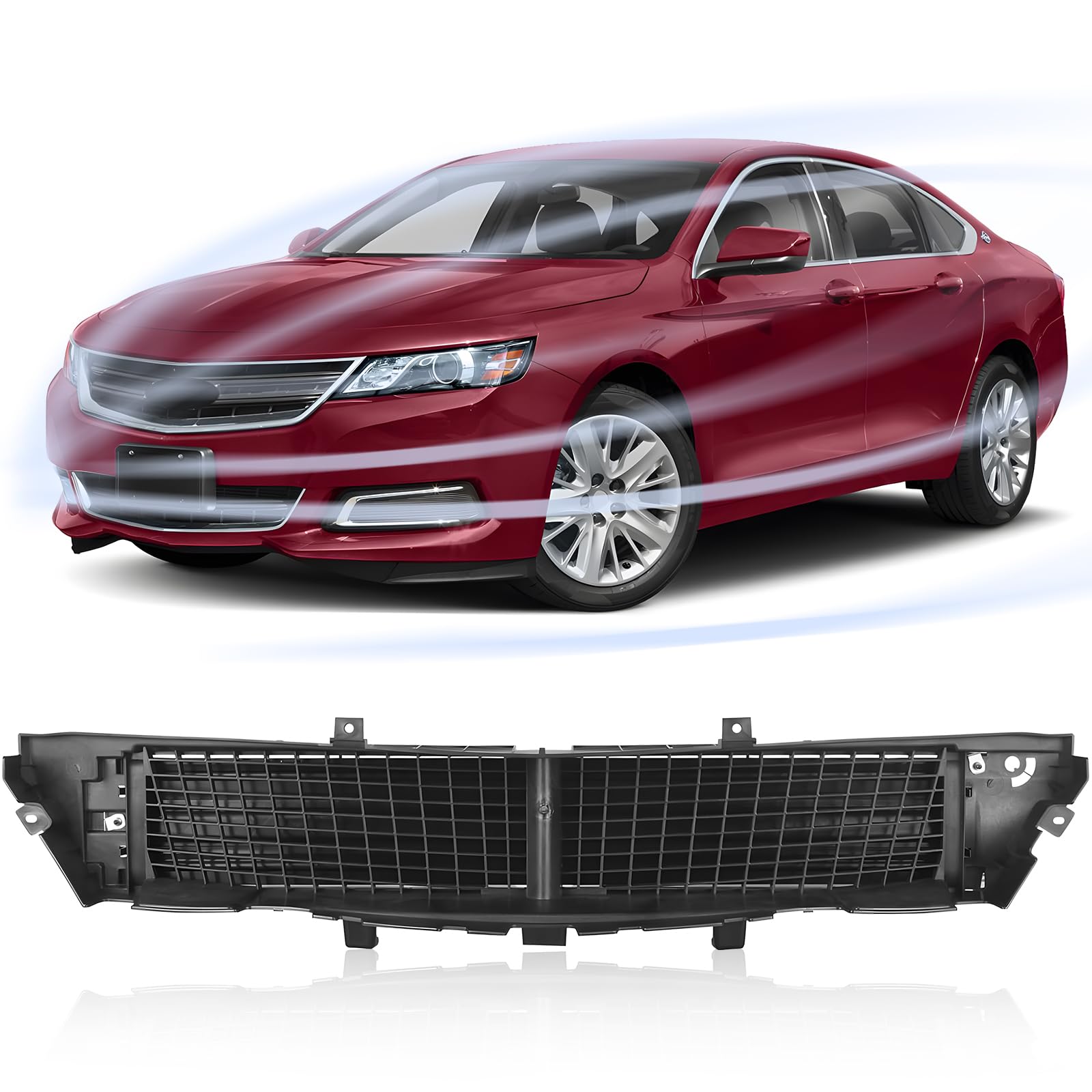Active Grille Shutter Assembly For 2014-2019 Chevrolet Impala - Includes Motor (OEM #23487243)